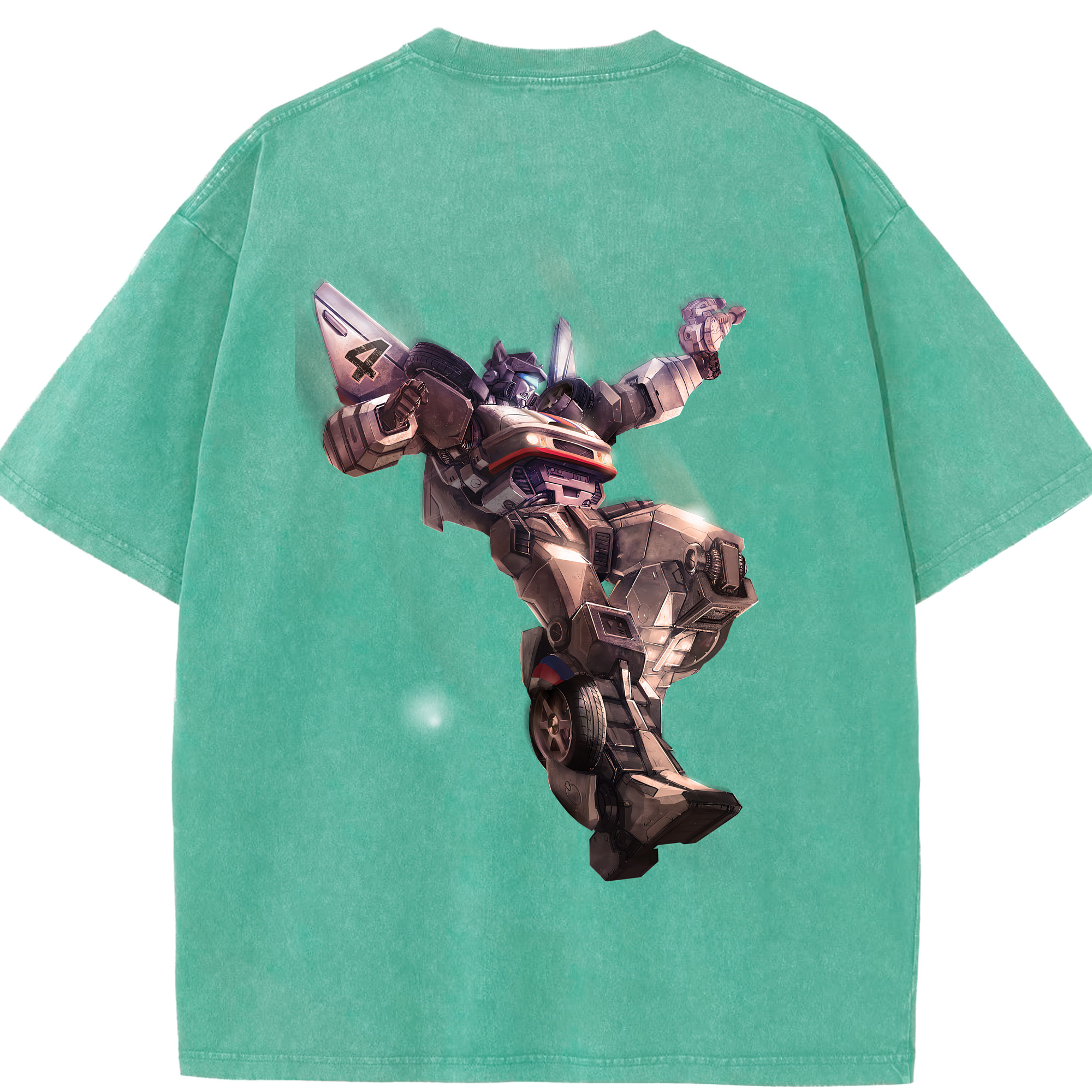 （画像用） Transformers トランスフォーマー 綿100% ヴィンテージ風 半袖Tシャツ（背面プリント）